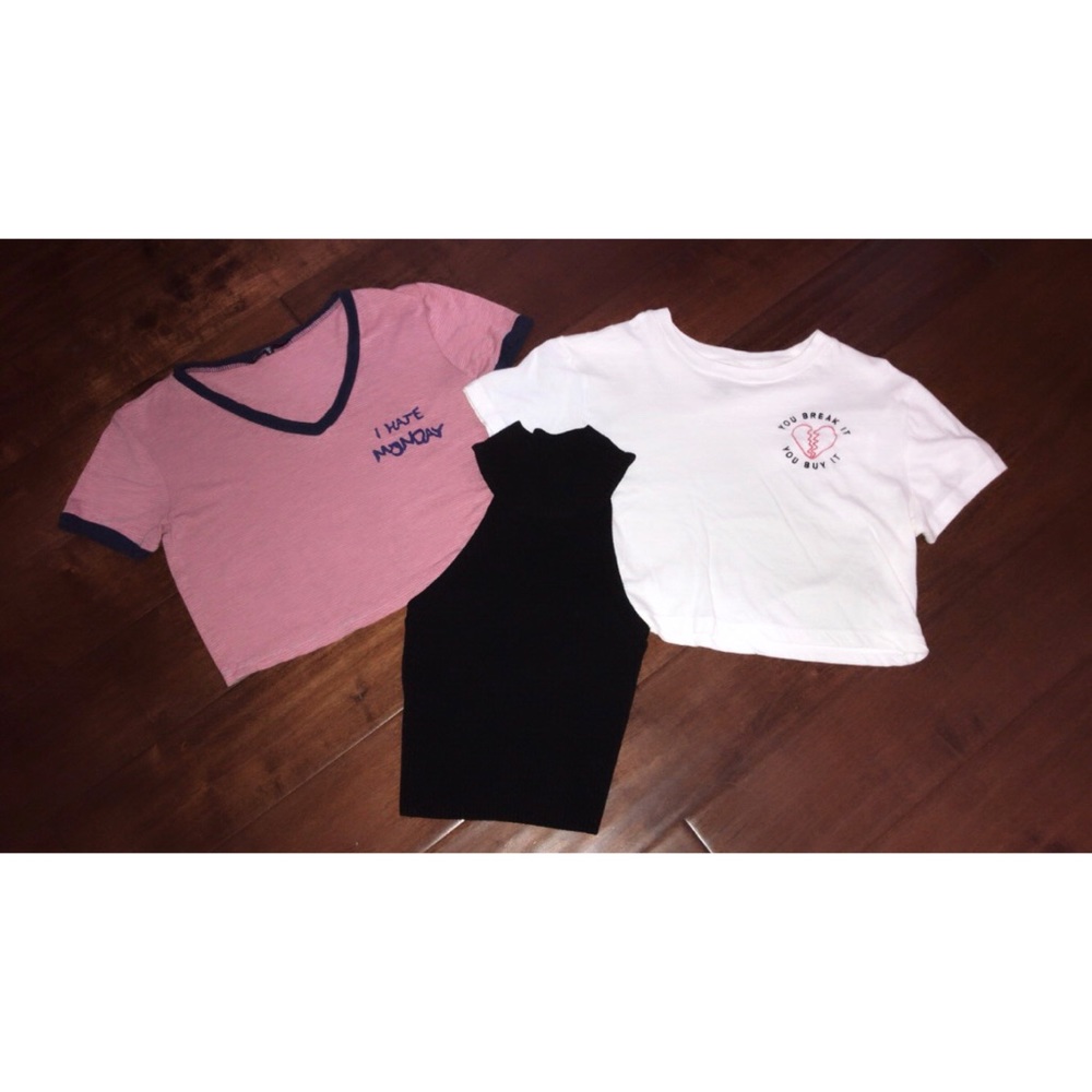 💞 Set of 3 Adorable Crop Tops 💞